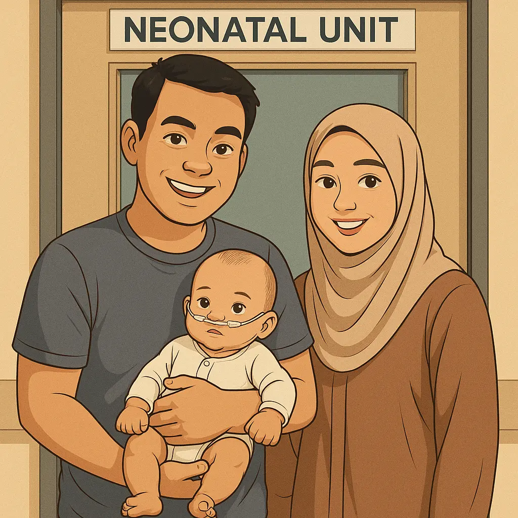 Gambar ibu ayah dan bayi